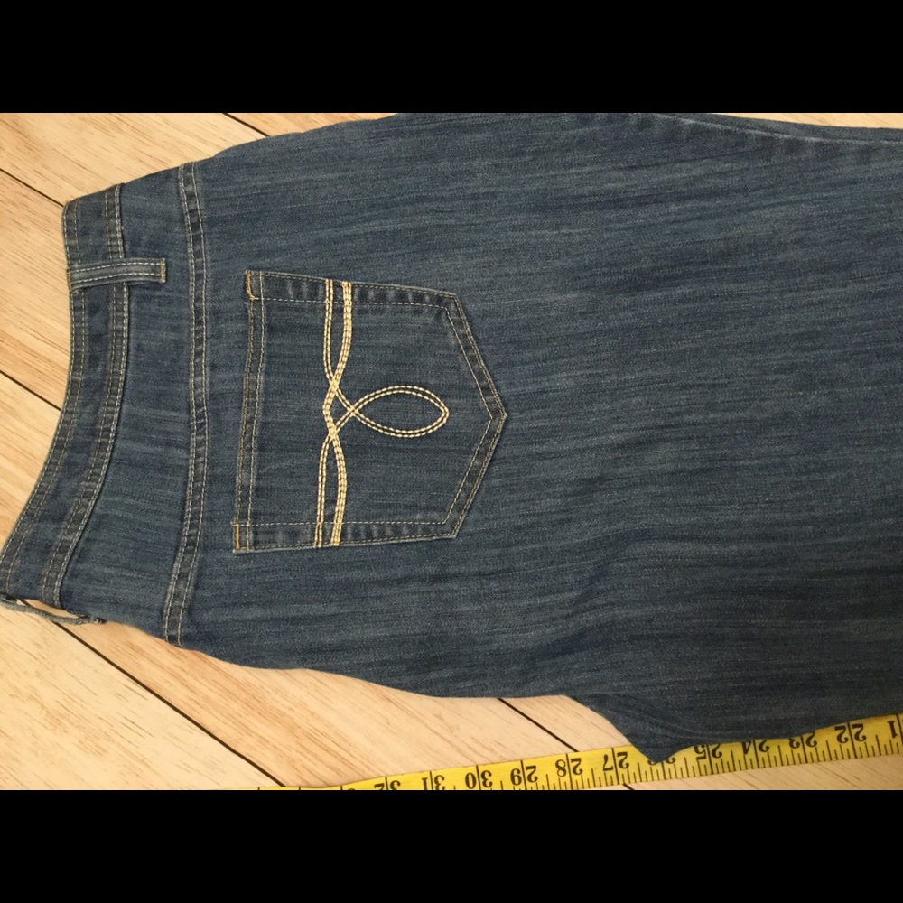 Kim Rogers Ladies mid-high rise, wide leg Jeans